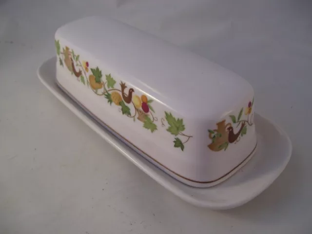 Noritake Progression Homecoming 1/4lb Covered Butter Dish Vintage Japan Retired