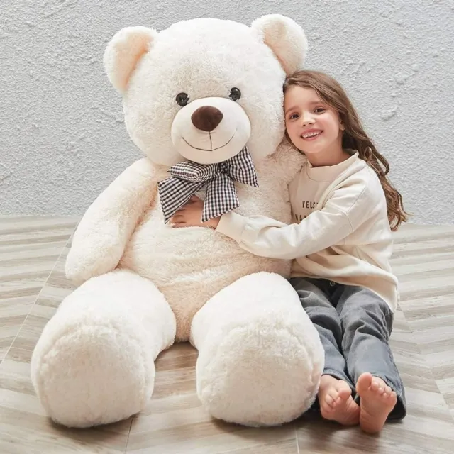 Giant Teddy Bear Big Stuffed Animals Huge Plush Toy Soft Valentine's Day 4ft NEW