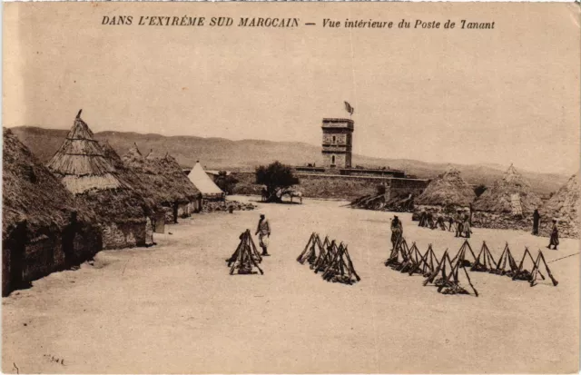 CPA AK MAROC vue interieure du Poste de Tanant (1318681)