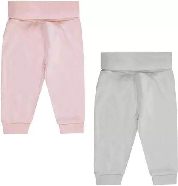 Jacky Baby Leggings pantaloni da jogging confezione da 2 rosa bambina taglia 62/68+74/80