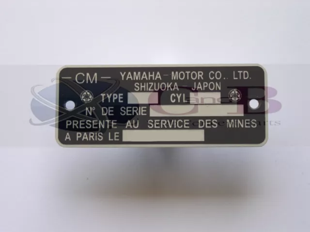 PLAQUE  CONSTRUCTEUR   YAMAHA ( Rupture de stock , disponible sous 15 jours )