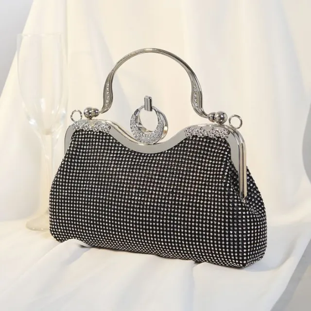 Women's Evening Handbags Crystal Clutch Luxury Rhinestone Pouch Purse Party Bags