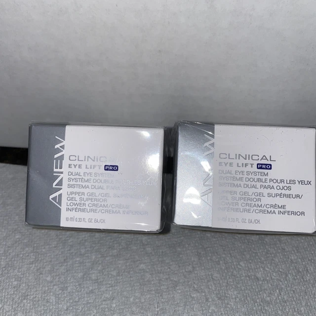 2 New Sealed. Avon Anew Clinical Eye Lift Pro 0.6oz Dual Eye System