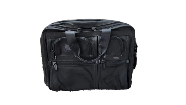 Tumi Alpha Expandable Organizer Laptop Briefcase Ballistic Nylon 26141D4