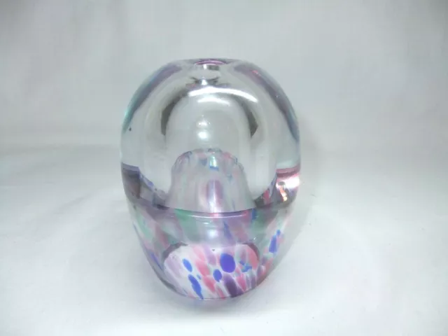 Adam Jablonski Bud Posy Vase Polish Poland Art Glass Pink Blue Purple