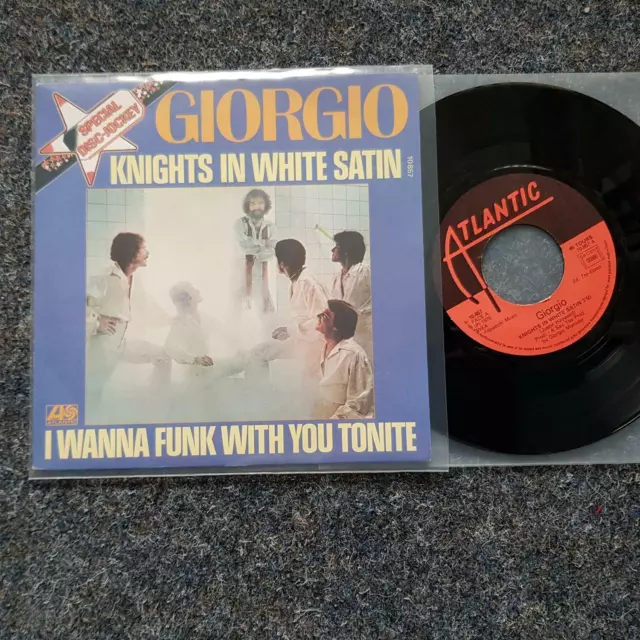 Giorgio Moroder - Knights in white satin/ I wanna funk 7'' Single FRANCE