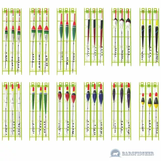 3er POSEN SET, FERTIGANGEL FERTIGMONTAGE MIT POSE, BLEI, HAKEN, KONGER FLOAT SET