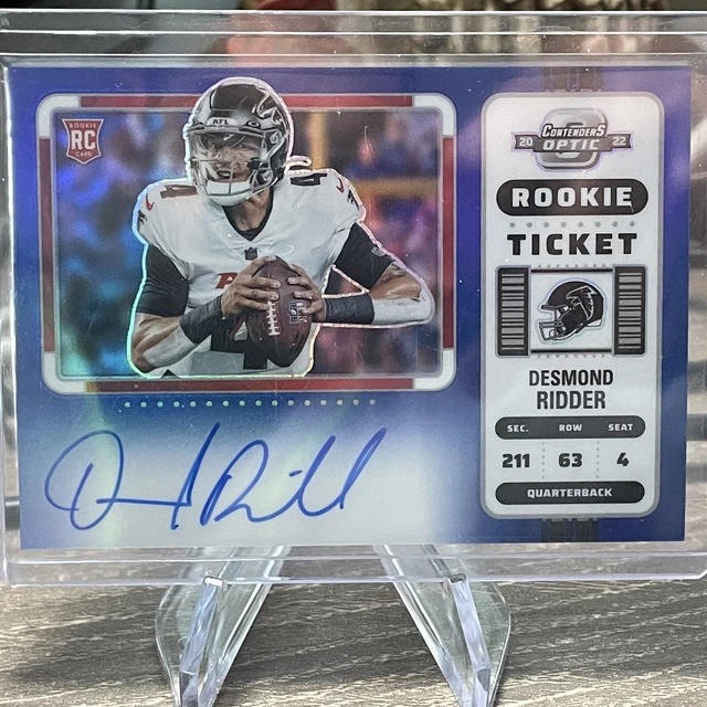 2022 Contenders Optic Desmond Ridder Rookie Ticket Blue Variation Auto #12/25 RC