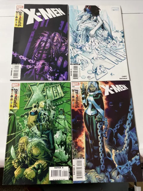 Uncanny X-Men 189, 190, 191, 192 Lot Of 4  Marvel Comics 2006 Vol 2