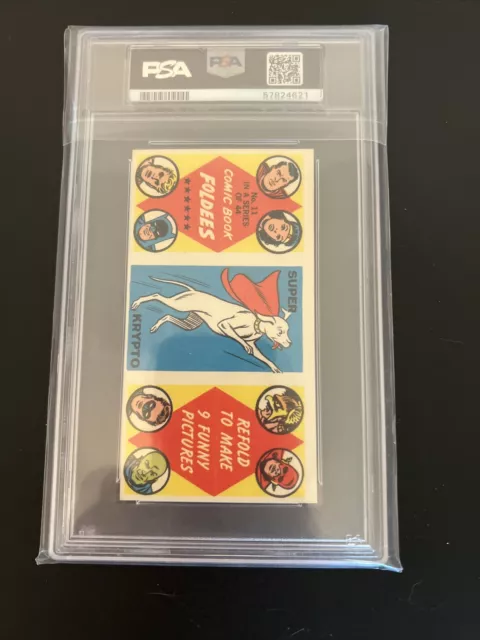 1966 Topps Comic Book Foldees #11 KRYPTO PSA 4 Rookie Card SUPERMAN