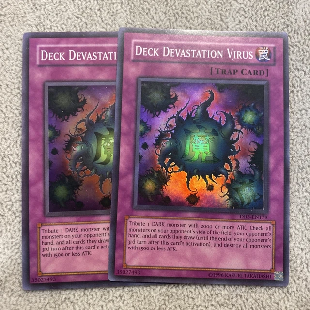Yugioh 2x Deck Devastation Virus DR3-EN178 Super Rare NM