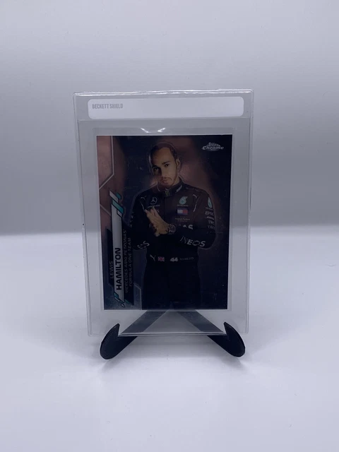 Carte Sportive Lewis Hamilton Topps Chrome F1 2022 - Mini Diamond /299, Gradée PSA 9