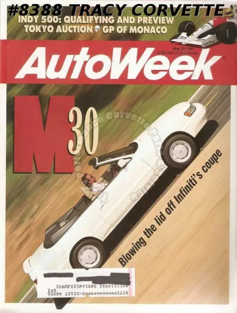 May 20 1991 Autoweek 1911 1912 Knox Indy Racer Indy 500 Monaco GP Infinity M30