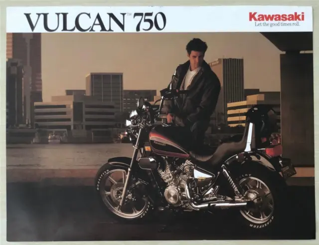 KAWASAKI VULCAN 750 Motorcycle USA Sales Specification Leaflet 1990 #99969-2080