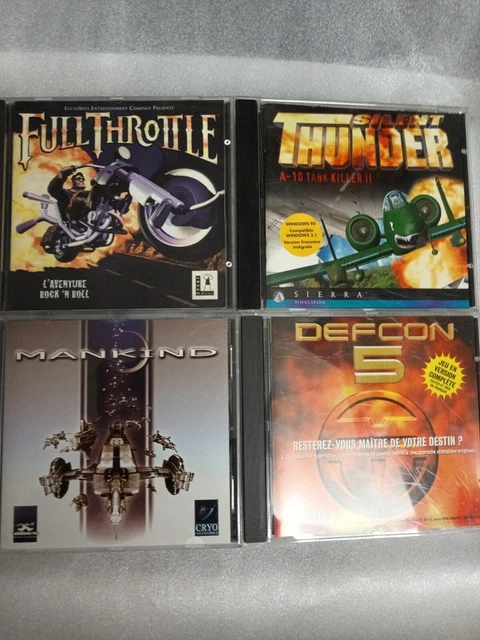 Lot De 4 Jeux PC Vintage
