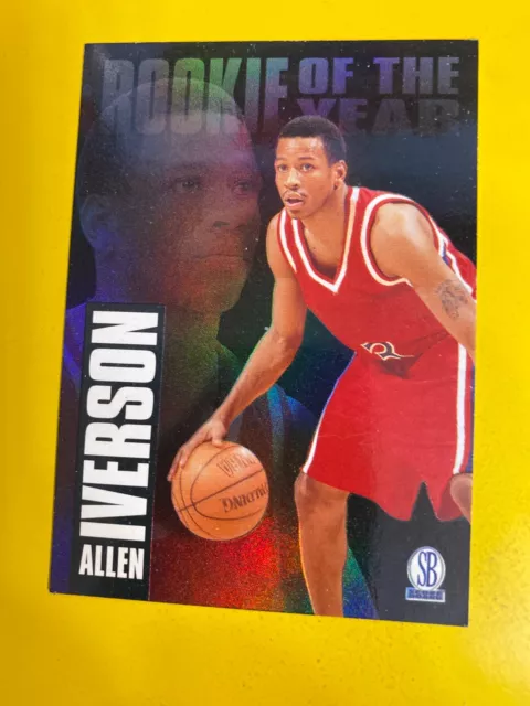 ALLEN IVERSON SB AUTOGRAPH Collection Philadelphia 76ers Basketball Card  HOFer!