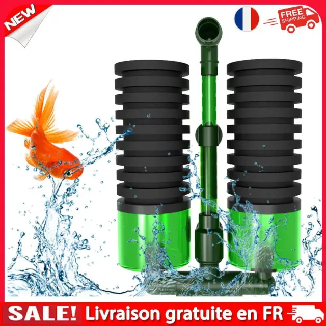 Aquarium Oxygen Filtration Pump No Noise Biochemical Sponge Filter Fish Supplies