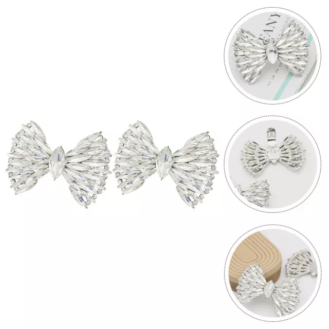 Schleife Schuhclips Hochzeitsdekoration Schuhschnalle Strass