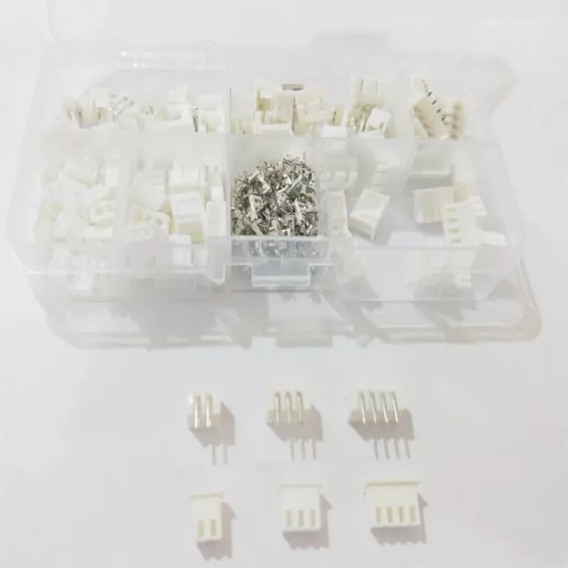 50X JST-XH Kit 2p 3p 4p 5 Pin 2.54mm Terminal Housing PCB Header Wire Connectors