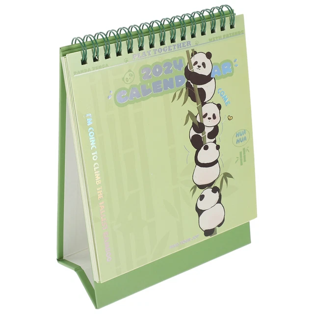 Calendrier De Bureau 3D Panda 2026 - Bloc-notes à Déchirer Avec Porte-stylo, Décoration Créative