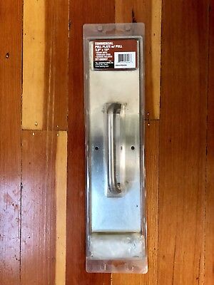 tell commercial pull door plate satin stainless DT1000067 x 4 handle pulls