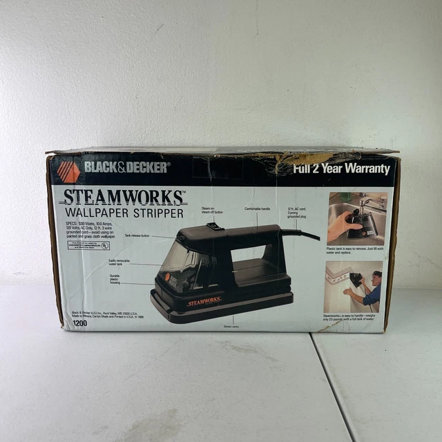 VINTAGE BLACK & Decker Steamworks Wallpaper Stripper 1200 Steamer