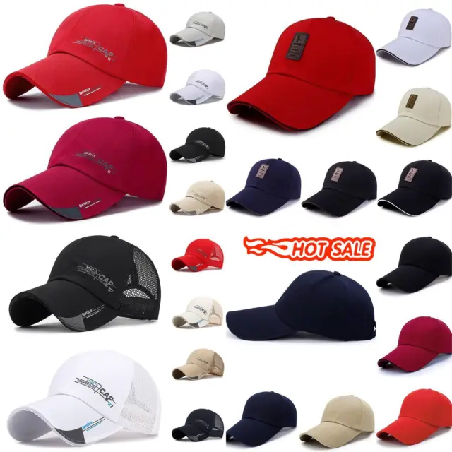 Mens Women Baseball Caps Hat Sports Cap Adjustable Casual Summer Hats