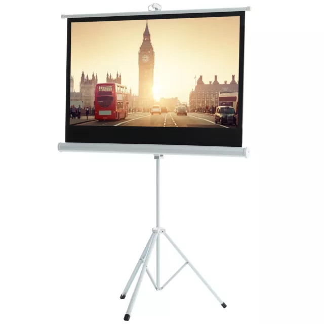50~120inch Projector Screen Home Cinema 16:9 HD Projection Screens Tripod Stand