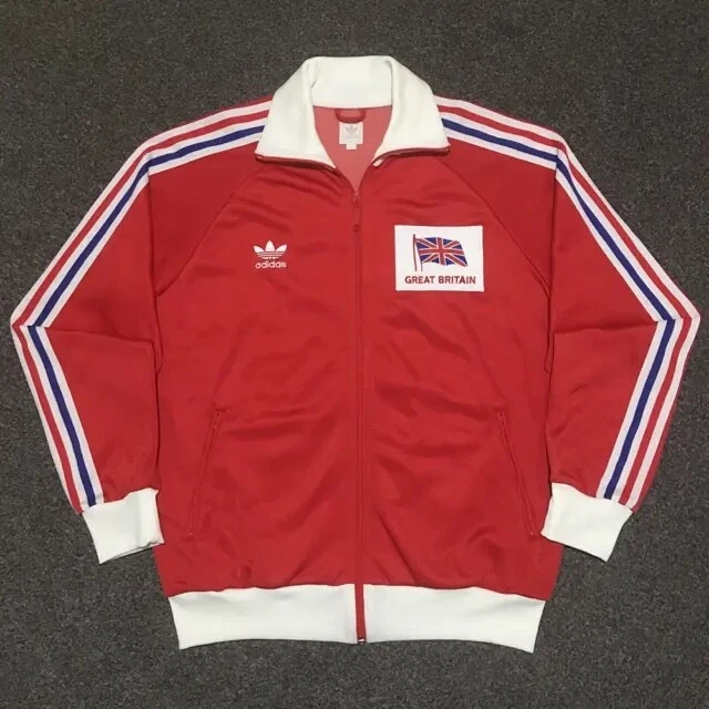 ADIDAS VINTAGE GREAT Britain Beckenbauer track jacket Spezial RARE 