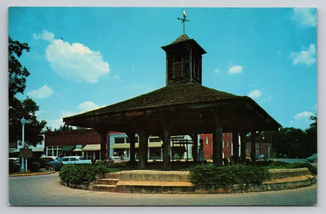 Louisville Georgia Downtown The Old Slave Market 1950's Postcard