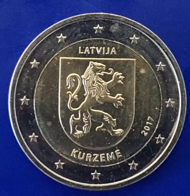 2 Euro 2017 Lettland  Regionen Lettlands - Kurland/ Kurzeme  unz