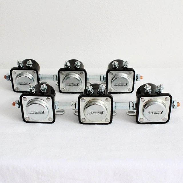 12V ACCUMAX SOLENOIDS 4 SET Lowrider Hydraulics hydro w/coupling nuts