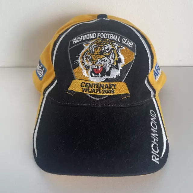 Rare 2008 Richmond Tigers Football Club Centenary Cap Hat AFL Vintage Logo Crest