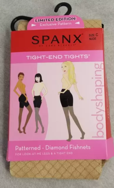 SPANX SIZE C Limited Edition Tight End Tights Fishnet Nude NEW £27.54 -  PicClick UK