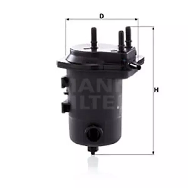 MANN Kraftstofffilter WK939/8 x NISSAN ALMERA KUBISTAR MICRA RENAULT CLIO KANGOO