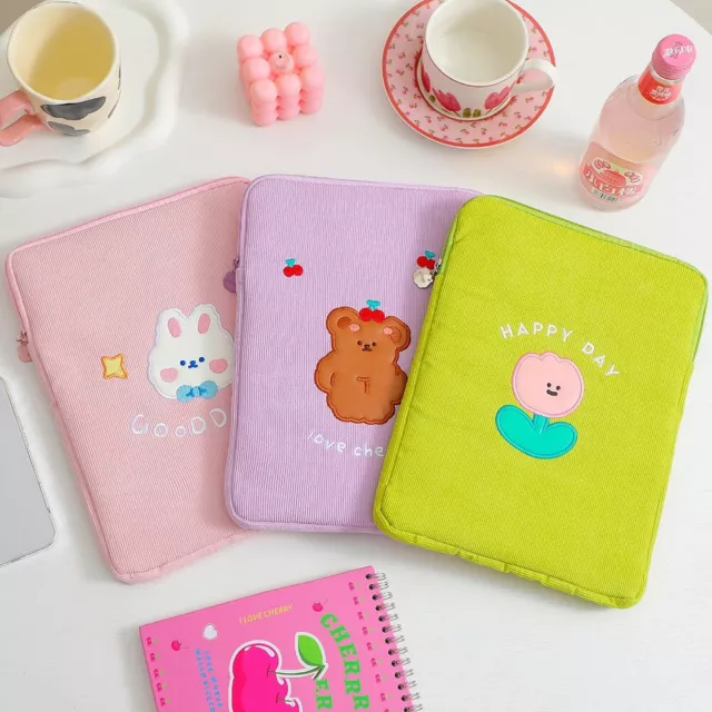 inch Ofiice Organizer Storage Bag Cartoon Bear Protective Bag Tablet PC Bag