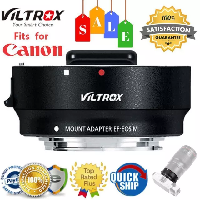 Viltrox EF- M Auto Focus Lens Mount Adapter for Canon EF EF S to Canon  M