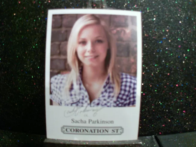 Sacha Parkinson (Sian Powers) Pre-Print Coronation Street Original Cast Card. Tv