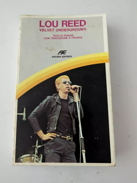 LOU REED & Velvet Underground: Texts & Poems 1979 Italian Book $15.12 ...