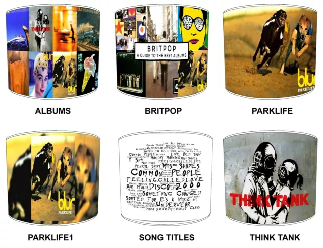 Blur Britpop Bandas Pantallas Lámpara A Combinar Pintado Rollos & Hojas & Mural