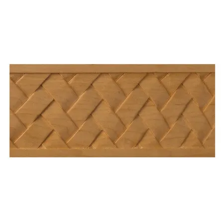 OSBORNE WOOD PRODUCTS 7413.96C 3 1/2 x 1/2 x 96 Basket Weave Moulding in Cherry
