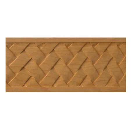 OSBORNE WOOD PRODUCTS 7413.96C 3 1/2 x 1/2 x 96 Basket Weave Moulding in Cherry