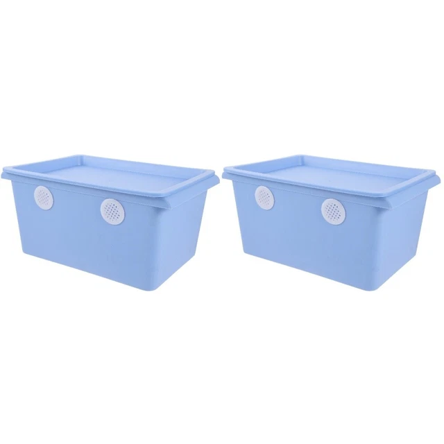 2 pz scatola di allevamento lombrichi plastica cubo di pioggia scatola lombrico scatola di allevamento piccola