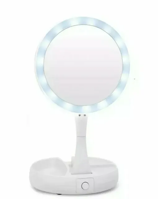 My Fold-Away Mirror The Lighted Double Sided Vanity Makeup Mirror As Seen on TV