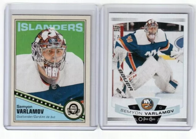 2019-20 O Pee Chee Update Cards # 602 Semyon Varlamov New York Islanders  LOT