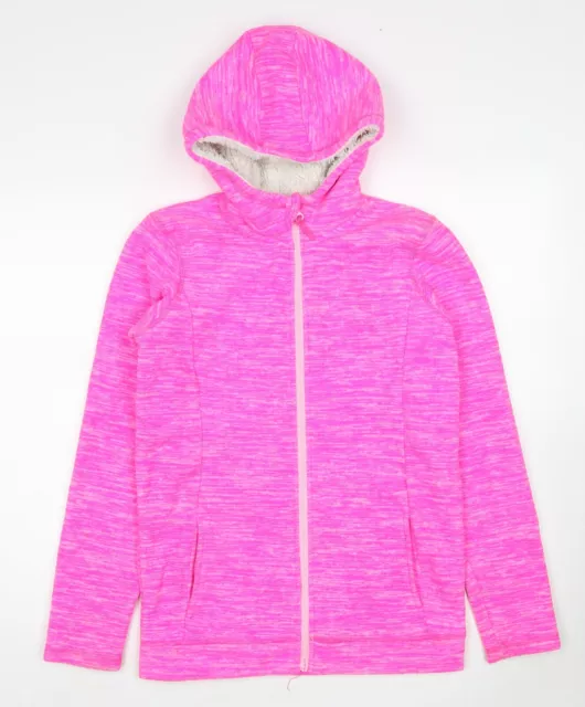 Mountain Warehouse Girls Pink Jacket Size 13 Years Zip - Fluffy Lining