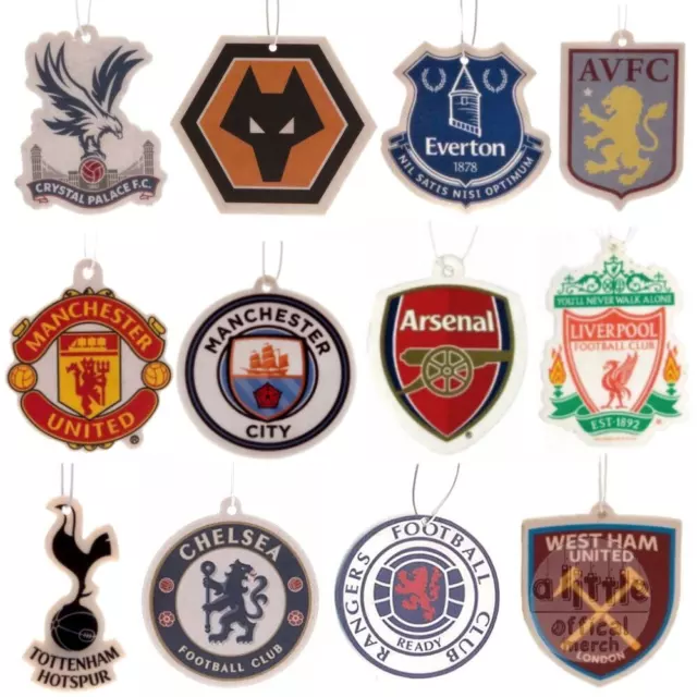 Deodorante Premier League distintivo stemma auto squadra di calcio club FC regalo