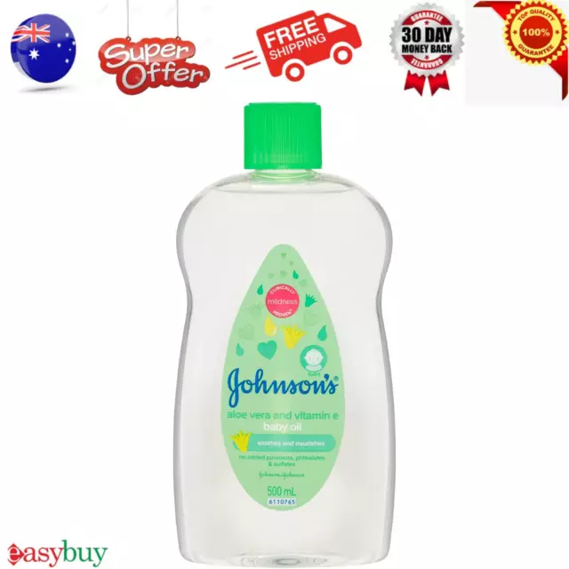 Johnson's Baby Oil Aloe Vera & Vitamin E 500mL-Fast Delivery