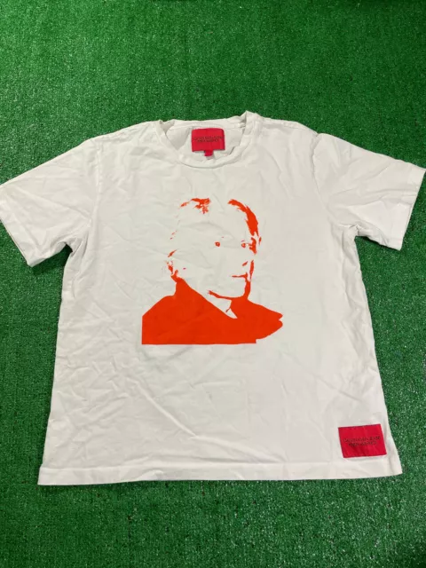 Calvin Klein Andy Warhol AMERICAN FLAG Unlined Bralette Sports Bra Top Size  L