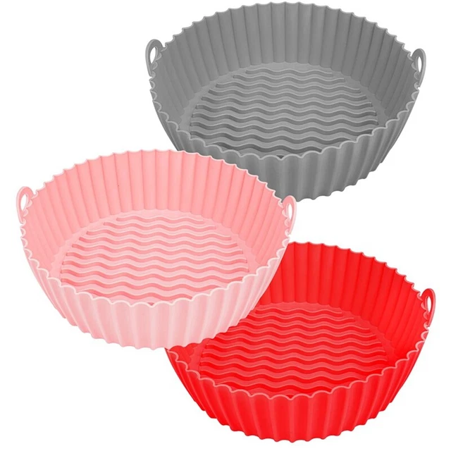 Cestello per friggrice ad aria rettangolare antiaderente Cestello per friggrice ad aria con pentola in silicone facile da pulire adatto per friggrice ad aria  15